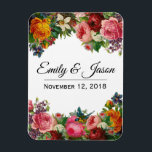 Vintage Garden Wedding Magnet<br><div class="desc">great for wedding favours! Customize the text to any you'd wish</div>