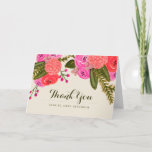 Vintage Garden Wedding Thank You<br><div class="desc">Hand painted red and pink floral design by Shelby Allison. Perfect for a rustic spring time wedding! For matching invitations,  reply cards,  stickers and other items click on the link below to view the entire Vintage Garden Collection.</div>