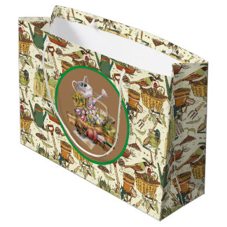 Vintage Gardener Large Gift Bag