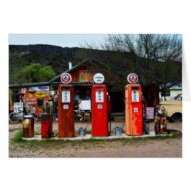 Vintage Gas Pumps in New Mexico (Front Horizontal)