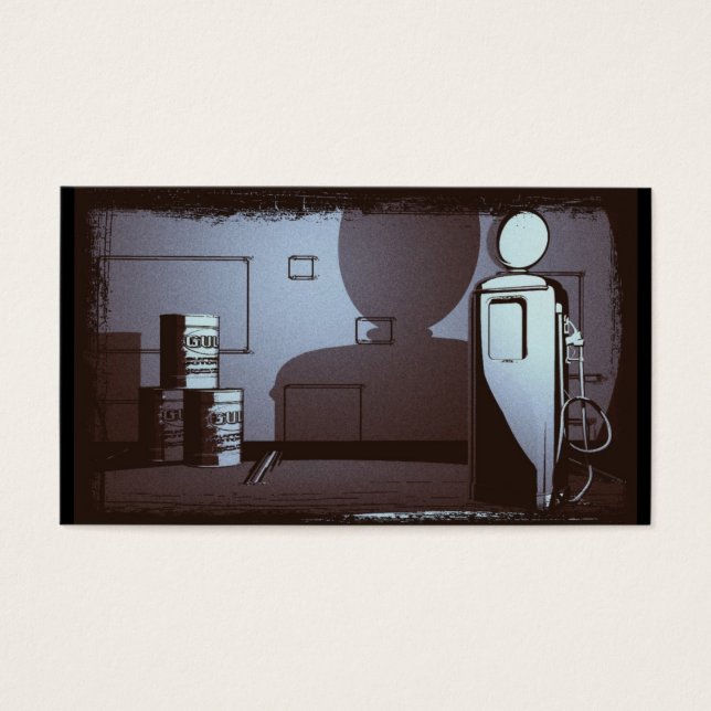 VINTAGE GAS STATION BLUE (Front)