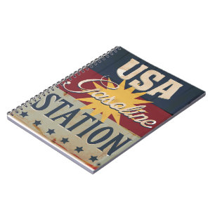 Vintage Gasoline Sign Notebook