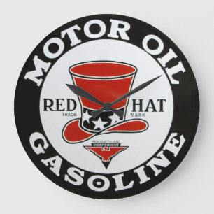 Vintage Gasoline Wall Clock