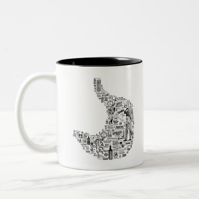 Vintage Gastroenterology - gastroenterologist gift Two-Tone Coffee Mug (Left)