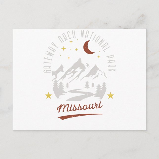 Vintage Gateway Arch National Park Missouri Postcard (Front)