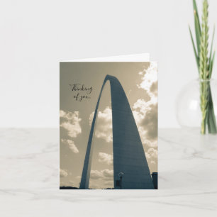Vintage Gateway Arch Thinking Of You Card