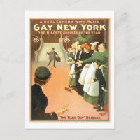 Vintage Gay New York Theatre Poster