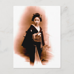 Vintage  Geisha of Kanegawa Postcard