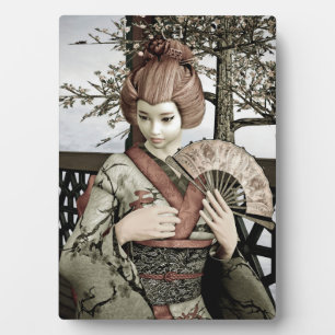 Vintage Geisha Plaque