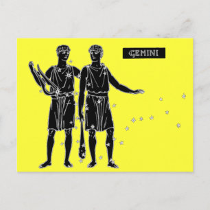Vintage Gemini Postcard