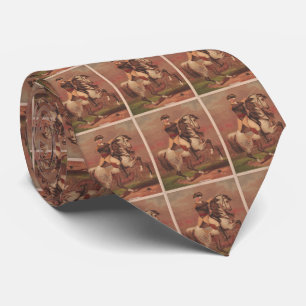 Vintage General Washington at Trenton Illustration Tie