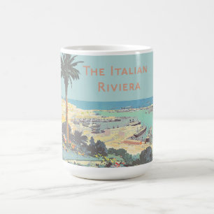 Vintage Genoa Italian Riviera Travel Poster 1931  Coffee Mug