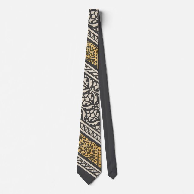 Vintage Geometric Christopher Dresser Pattern Tie (Front)