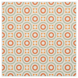 Vintage Geometric Circle Pattern Fabric