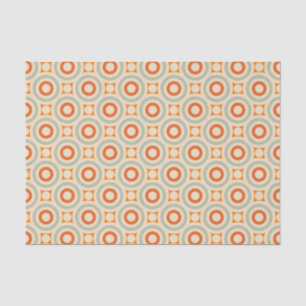 Vintage Geometric Circle Pattern Tissue Paper