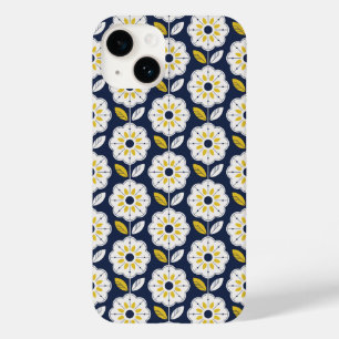 Vintage Geometric Flower Pattern Case-Mate iPhone 14 Case