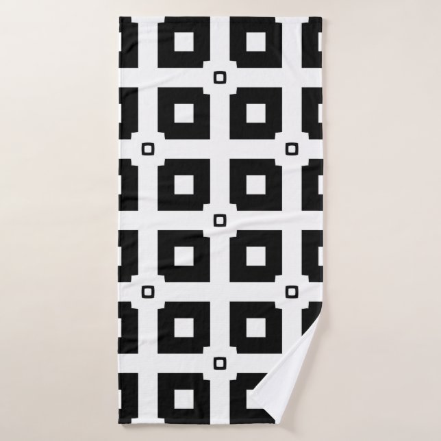 Vintage geometric pattern. Repeating elements styl Bath Towel (Bath Towel)