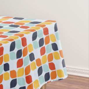 Vintage Geometric Pattern Tablecloth