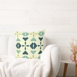 Vintage Geometric Pattern Throw Pillow