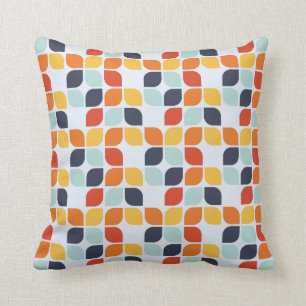 Vintage Geometric Pattern Throw Pillow