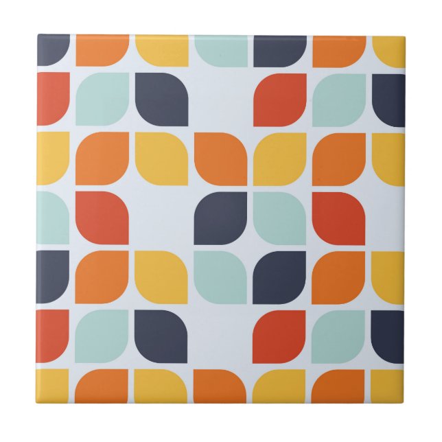 Vintage Geometric Pattern Tile (Front)