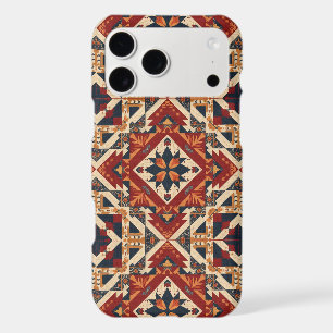 vintage Geometric Quilt Block Art Pattern