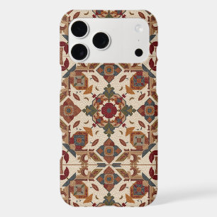 vintage Geometric Quilt Block Art Pattern