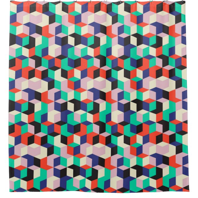 vintage geometric seamless pattern with diamond sh (Front)