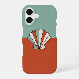 Vintage Geometric Seashell iPhone 16 Case