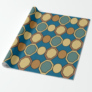 Vintage Geometric Shapes Mid Century Modern  Wrapping Paper