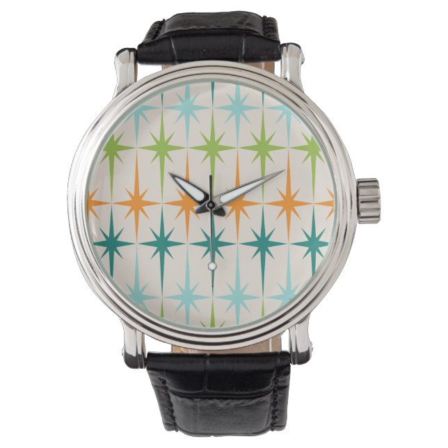 Vintage Geometric Starbursts Watch (Front)