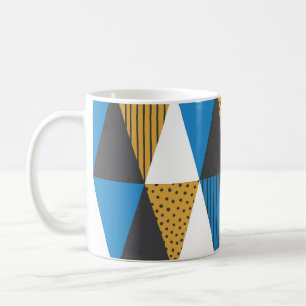 Vintage Geometric: Stylish Illustration Background Coffee Mug