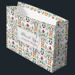 Vintage Geometry Intricate Classical Motif Wedding Large Gift Bag<br><div class="desc">Beautiful Invitation to celebrate Special occasions and festivals comes with digital and E-invitation as per your request. We would love to replicate our designs to make multiple products like rsvp cards, labels envelopes, and more. Customization is available for ready to print on request at info@shamaurcreatif@gmail.com. Look Forward to hearing from...</div>
