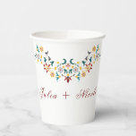 Vintage Geometry Intricate Classical Motif Wedding Paper Cups<br><div class="desc">Beautiful Invitation to celebrate Special occasions and festivals comes with digital and E-invitation as per your request. We would love to replicate our designs to make multiple products like rsvp cards, labels envelopes, and more. Customization is available for ready to print on request at info@shamaurcreatif@gmail.com. Look Forward to hearing from...</div>