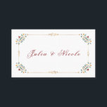 Vintage Geometry Intricate Classical Motif Wedding Place Card<br><div class="desc">Beautiful Invitation to celebrate Special occasions and festivals comes with digital and E-invitation as per your request. We would love to replicate our designs to make multiple products like rsvp cards, labels envelopes, and more. Customization is available for ready to print on request at info@shamaurcreatif@gmail.com. Look Forward to hearing from...</div>