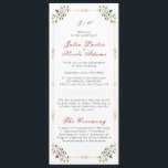Vintage Geometry Intricate Classical Motif Wedding Program<br><div class="desc">Beautiful Invitation to celebrate Special occasions and festivals comes with digital and E-invitation as per your request. We would love to replicate our designs to make multiple products like rsvp cards, labels envelopes, and more. Customization is available for ready to print on request at info@shamaurcreatif@gmail.com. Look Forward to hearing from...</div>