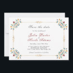 Vintage Geometry Intricate Classical Motif Wedding Save The Date<br><div class="desc">Beautiful Invitation to celebrate Special occasions and festivals comes with digital and E-invitation as per your request. We would love to replicate our designs to make multiple products like rsvp cards, labels envelopes, and more. Customization is available for ready to print on request at info@shamaurcreatif@gmail.com. Look Forward to hearing from...</div>