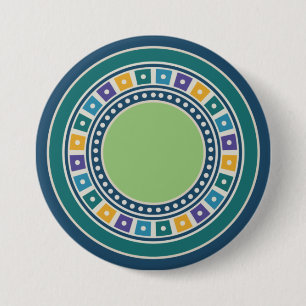 Vintage Geometry pattern button