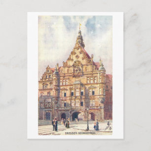 Vintage Georgentor, Dresden, Germany Postcard