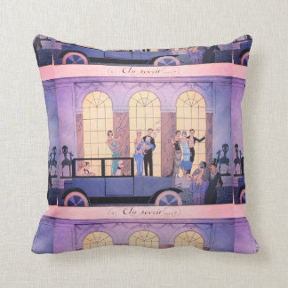 Vintage Georges Barbier Art Deco Illustration #7 Throw Pillow