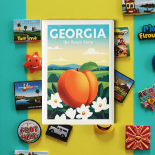 Vintage Georgia Magnet