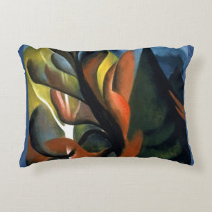 Vintage Georgia O'Keefe 1922 Maple and Cedar Accent Pillow