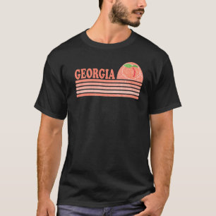Vintage Georgia Peach Southern Girls Retro Cute Su T-Shirt