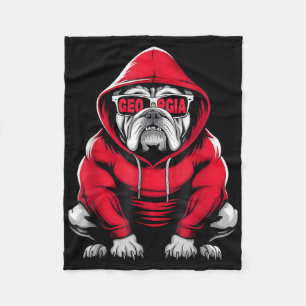 Vintage Georgia Retro Clic Personalized Name  Fleece Blanket