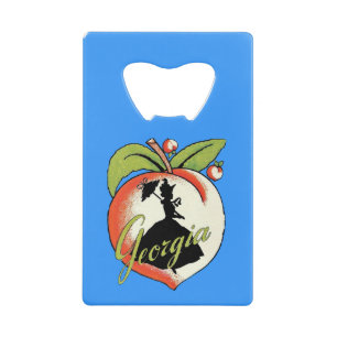 Vintage Géorgie Pêche Silhouette Sud Bell
