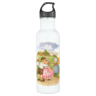 Vintage Georgie Porgie Mother Goose Nursery Rhymes 710 Ml Water Bottle