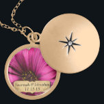 Vintage Gerber Daisy Anniversary Necklace<br><div class="desc">Keepsake Necklaces Choose either Silver Plated Gold Finish or Sterling Silver Unique Personalized Custom !st Christmas Gift Wedding Keepsake Wedding Party Necklaces - to change background colour - click customize - click edit - choose last tool in drop down menu and choose from one of the colours shown or enter...</div>