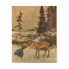 Vintage Gerda and the Reindeer by Edmund Dulac