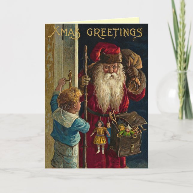 Vintage German Christmas Card (Front)