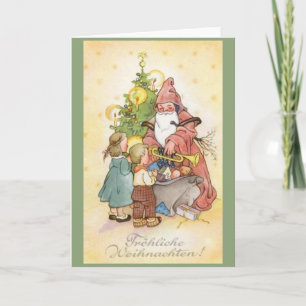 Vintage German Christmas Christmas Christmas Chris Card